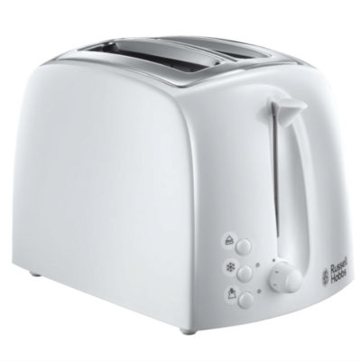Russell Hobbs Textures 2-Slice Toaster – White Russell Hobbs Textures 2-Slice Toaster – White
